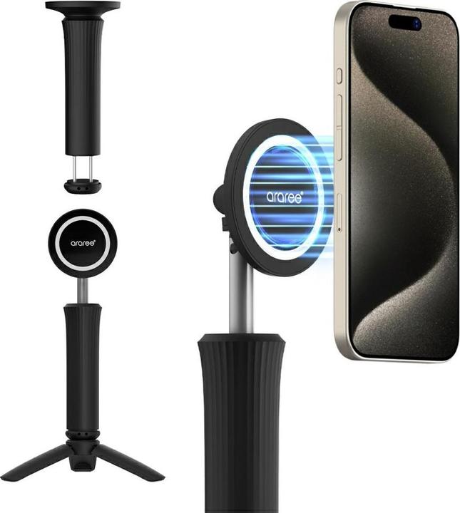 Productafbeelding Araree Selfie Stick Magfie Pod Lite Tripod MagSafe black