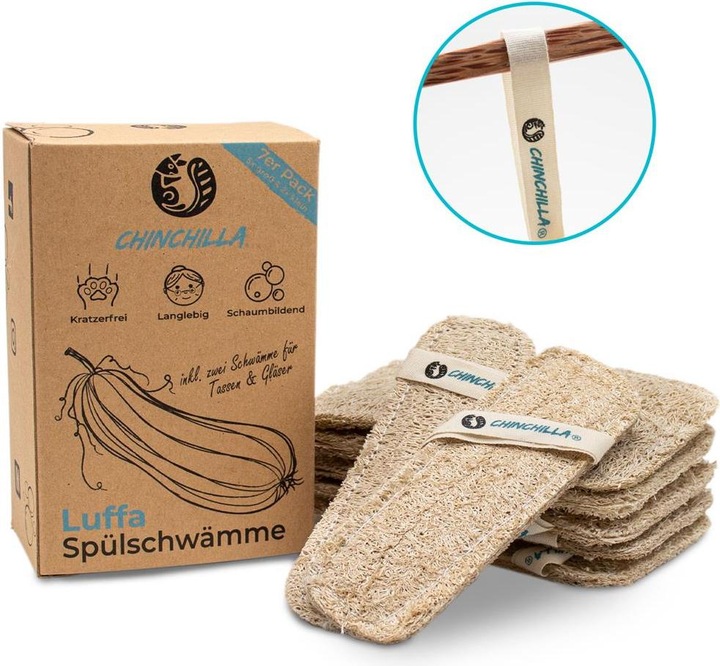 Chinchilla Vegan Schwämme (6 Stk.)