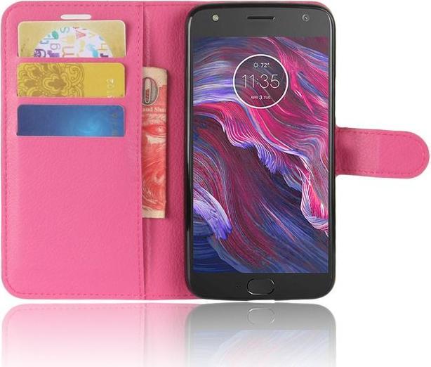 Produktbild MU Classic Klassische Leder Hülle mit Litchitextur (Motorola Moto X4)