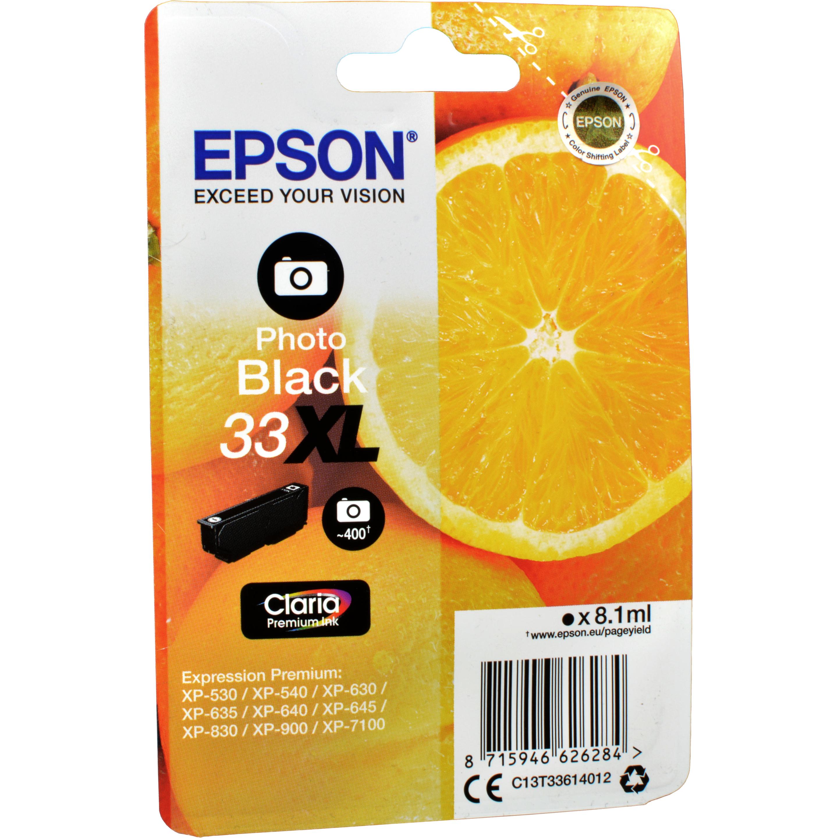 Epson, Druckerpatrone, 33XL Claria Premium (PBK)