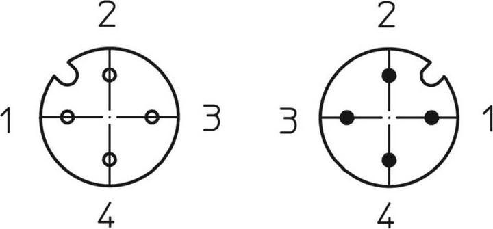 Image du produit Lutronic 1091 Câble de raccordement capteurs/actionneurs connecteur M12, droit 5.00 m Nombre de pôles :
