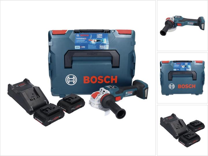 Actual product image Bosch Professional Bosch GWX 18V-15 SC Professional cordless angle grinder 18 V 125 mm BITURBO X-LOCK + 2x ProCORE (125 mm)