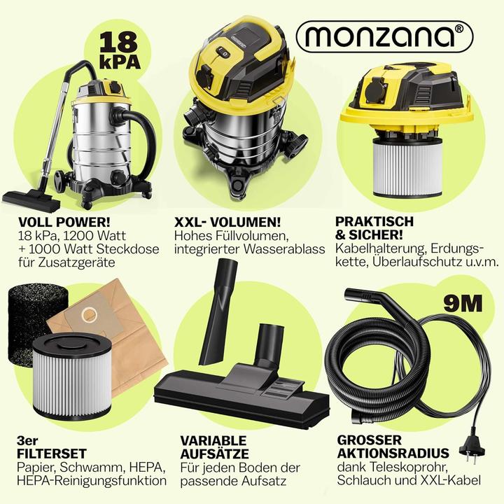 Produktbild Monzana Nass-Trockensauger mit Blasfunktion (Nass-Trockensauger)