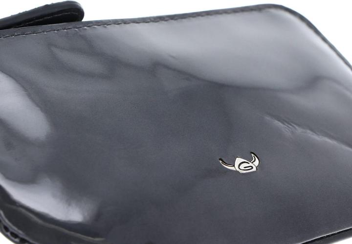 Actual product image Golden Head Carrara leather key case 11 cm