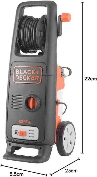 Immagine prodotto Black & Decker Hochdruckreiniger BXPW1700PE mit Patio Cleaner und Bürste (Corrente elettrica)