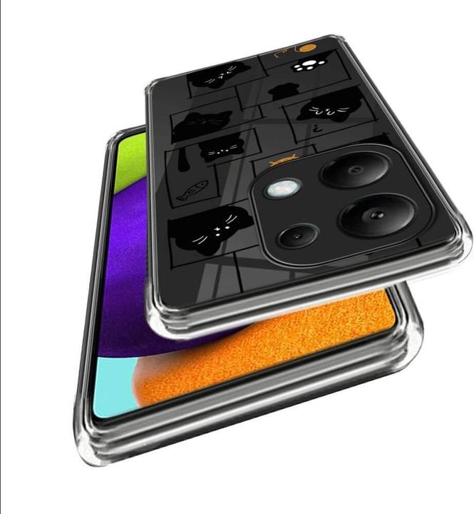 Actual product image Cover-Discount Poco M6 Pro / Redmi Note 13 Pro 4G- Transparent case with beautiful motif print (Xiaomi Poco M6 Pro, Xiaomi Redmi Note 13 Pro 4G)