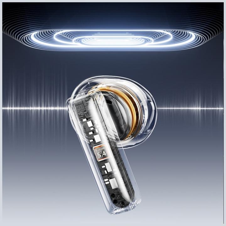 Actual product image Awei Słuchawki bezprzewodowe TP100 ENC Bluetooth 5.4 TWS + stacja dokująca czarny (6 h, Wireless)