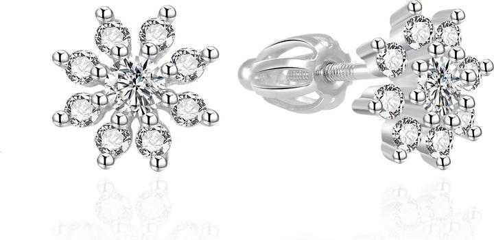 Immagine prodotto Agato - Sparkling silver earrings with zircons AGT-E071SW (Argento)