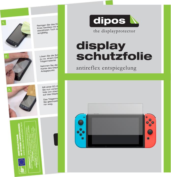 Actual product image Dipos Screen Protector Anti-Glare (2 Piece, Nintendo Switch)