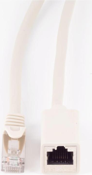 Actual product image Shiverpeaks BASIC-S patch cable extension, Cat. 6A, grey 3.0 m, S/FTP, withCat.7 raw cable, PIMF, halogen-free (S/FTP, CAT7, 3 m)
