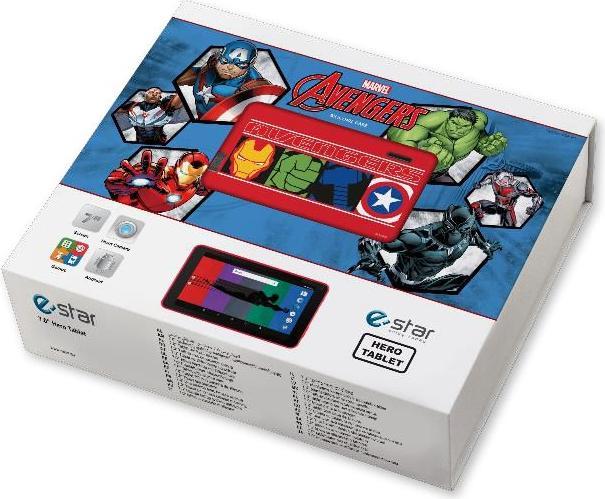 Actual product image Estar Tablet HERO Avengers 7 16 GB (7", 16 GB, White, Blue, Black, Red)