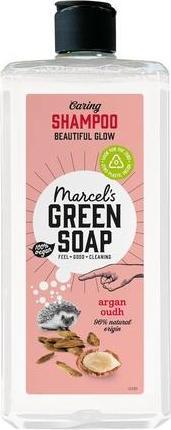 Produktbild Marcel's Green Soap Shampoo Argan & Oudh Scent Enriched with Natural Oils 97% Natural 98% Biodegrada (300 ml, Flüssiges Shampoo)
