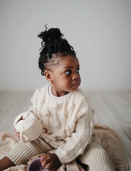 Actual product image Mushie Snack Cup Cambridge Blue