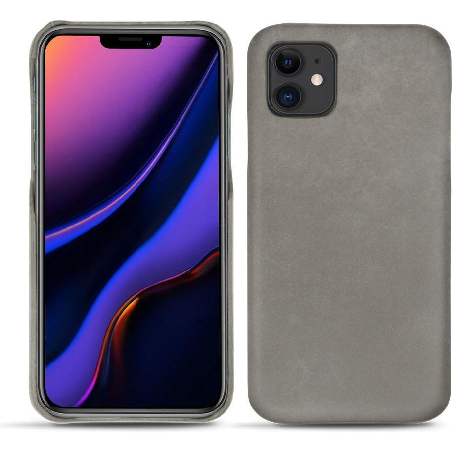 Noreve Lederschutzhülle (Apple iPhone 11), Smartphone Hülle, Grau