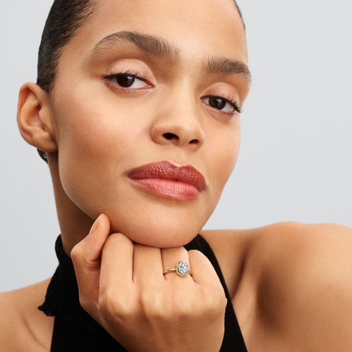 Immagine prodotto Pandora Ovaler Funkelnder Strahlenkranz Ring (18, 585/14 K Oro)