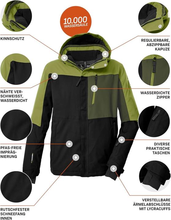 Immagine prodotto Killtec Giacca da Sci con Cappuccio Amovibile (4XL)