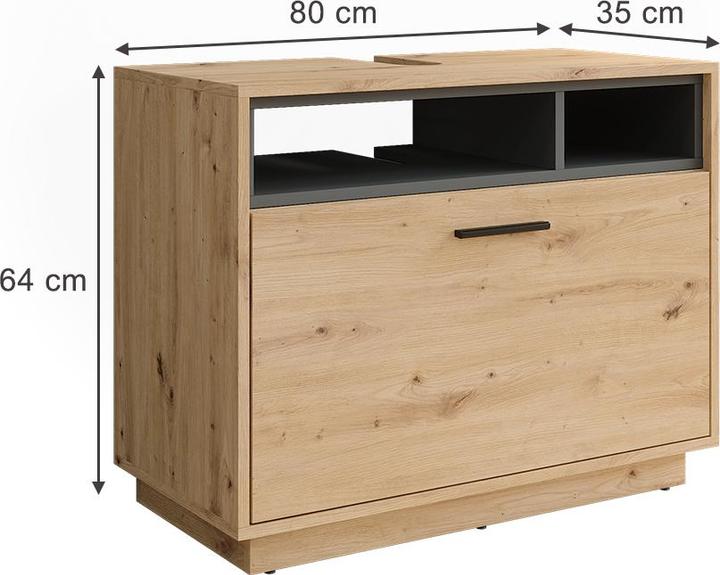 Actual product image Vicco Beatrice (80 x 35 x 64 cm)