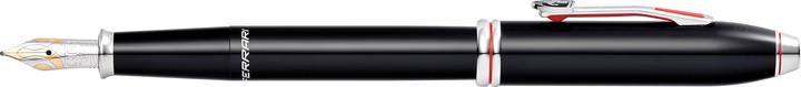 Actual product image Cross Fountain pen Townsend Scuderia Ferrari black lacquer M gift box (Black, 1 x)