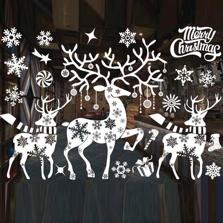 Produktbild Cover-Discount Wand Sticker Tattoo Christmas Rentiere
