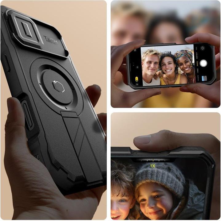 Immagine prodotto Tech-Protect Kevlar MagSafe Hülle für iPhone 17 - Schwarz (Apple iPhone 17)
