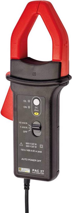 Actual product image Chauvin Arnoux Current clamp adapter PAC series AC/DC current clamps! (CAT III 600V, CAT IV 300V)