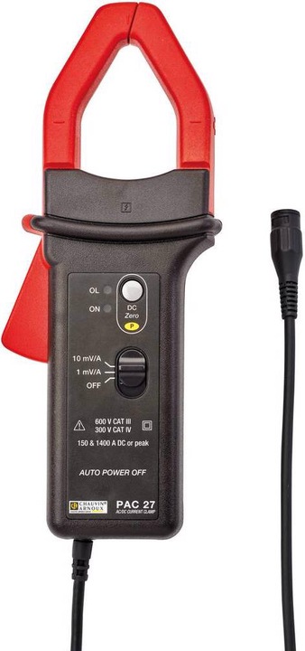 Chauvin Arnoux Current clamp adapter PAC series AC/DC current clamps! (CAT III 600V, CAT IV 300V)