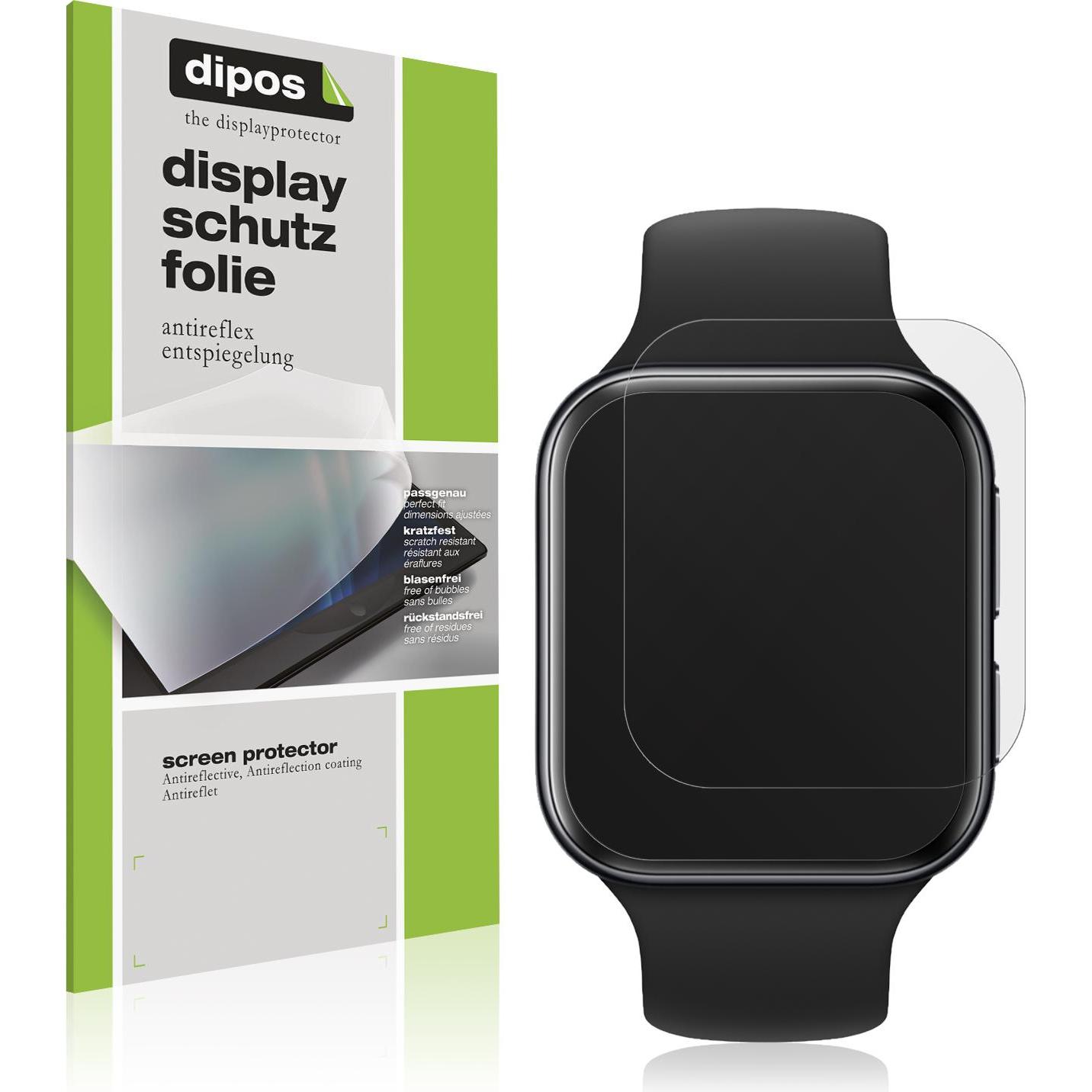 Dipos Displayschutzfolie Antireflex (2 Stück, Oppo Watch 3), Smartphone Schutzfolie, Transparent