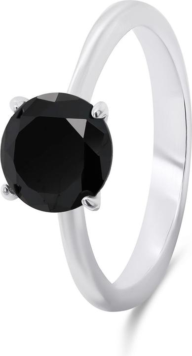 Produktbild Brilio Silver - Timeless silver ring withack zircon RI057WBC - Circuit: 56 mm (56)