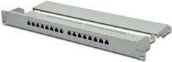Immagine prodotto Digitus CAT 6 Class E Patch Panel schermato a 16 porte RJ45 8P8C LSA 1U Rack Mount Colore Grigio RAL 7035