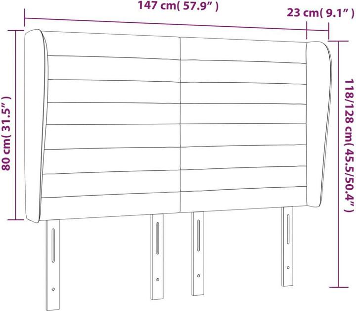 Actual product image vidaXL Freya (147 x 23 x 128 cm)