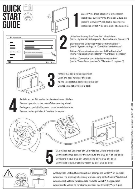 Actual product image ready2gaming Nintendo Switch Racing Wheel (Switch)