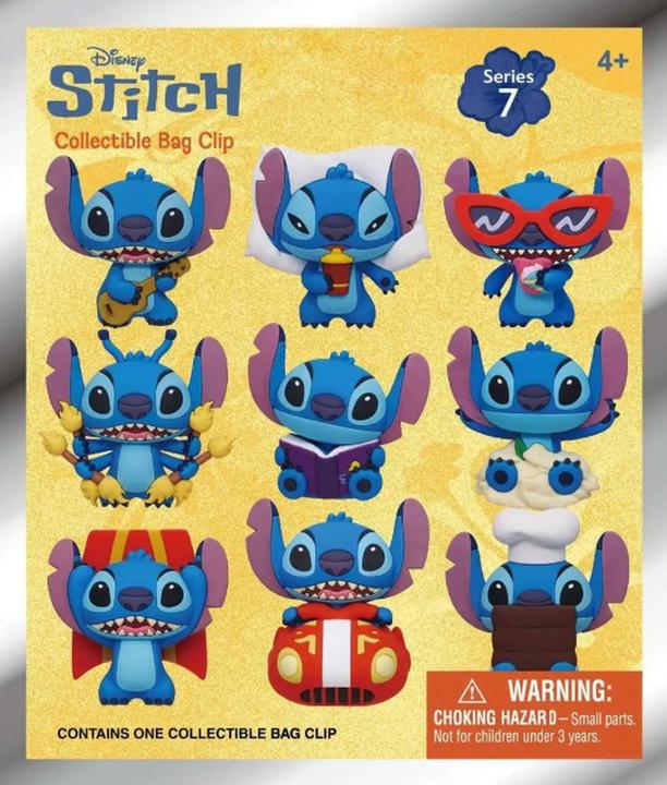 Immagine prodotto Monogram Int. Etichette per borse Lilo & Stitch 3D in PVC Serie 7 Display (24)