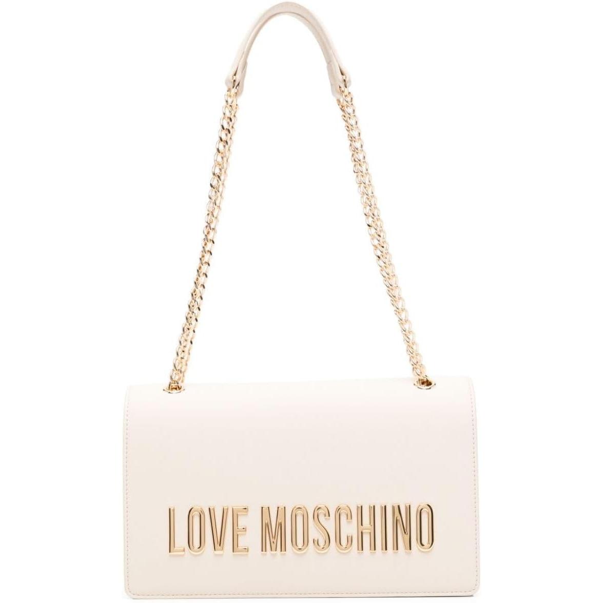 Love Moschino Donna Bianco Donne, Borsetta, Borsa A Tracolla In Pu Avorio,