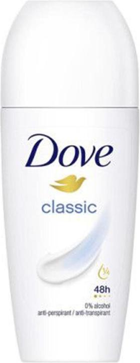 Dove Classic Roll-On Antiperspirant 0% Alcohol (Roll-on, 50 ml)