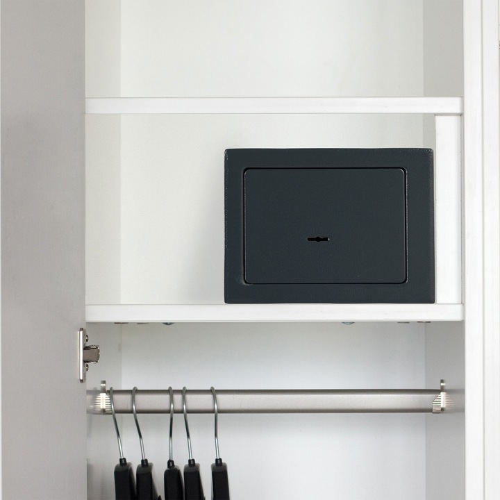 Actual product image Relaxdays Home Safe With Keys, Double-Bit Lock