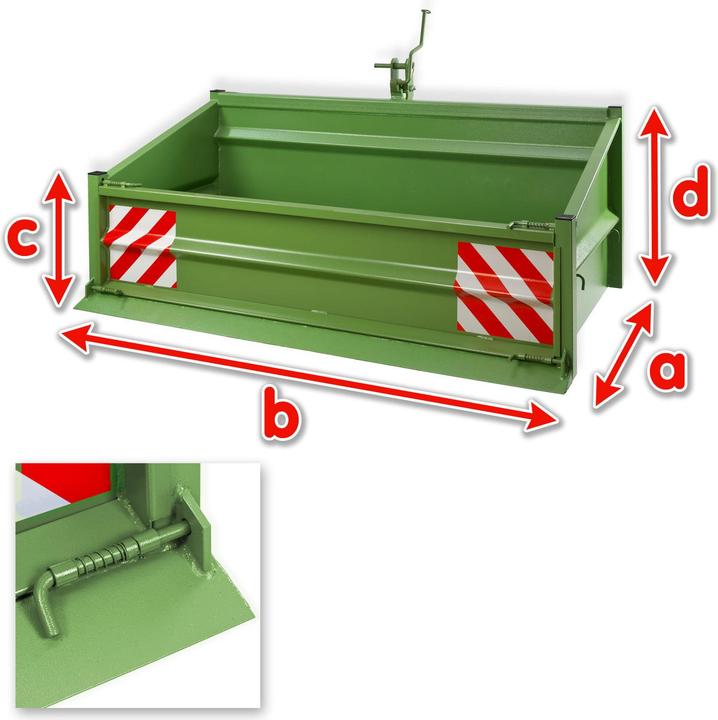 Produktbild Dema Heckcontainer 1800S grün (630 l)