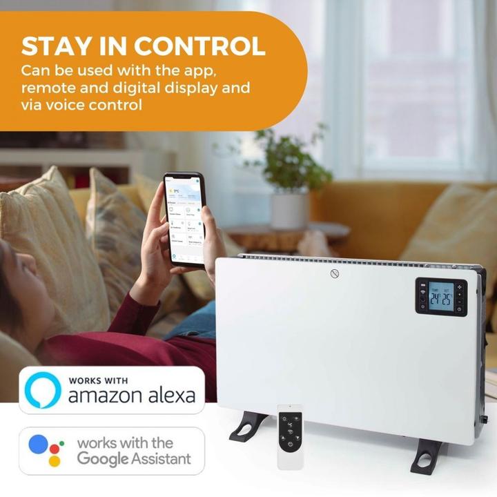 Productafbeelding Nedis SmartLife Convectorpan - Wi-Fi - 2000 W - 3 warmhoudstandaarden - LCD - 5 - 37 C - Regelbare (2000 W)