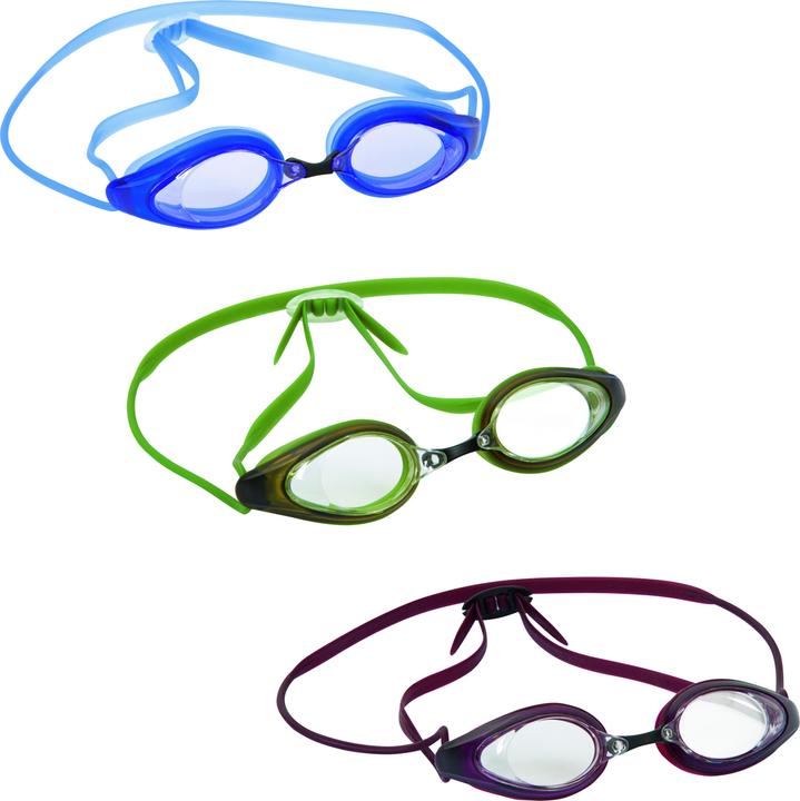 Productafbeelding Bestway Razorlite Racebril, Unisex, One Size, Blauw, Groen, Rood, Polycarbonaat, Blauw, Groen, Rood (Eén maat voor iedereen)