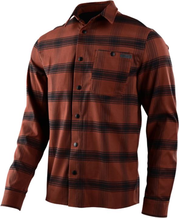 Actual product image Troy Lee Designs Grind Flannel, Stripe, russet, XL (XL)