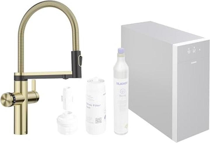 Actual product image Blanco CHOICE Icona | Stainless steel satin gold | High pressure | Multifunctional all-in-one water system