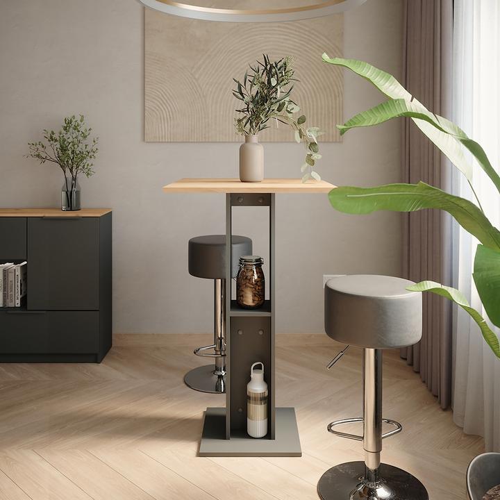 Produktbild Vicco Repose mit 2 Barhockern (65 x 65 x 106 cm)