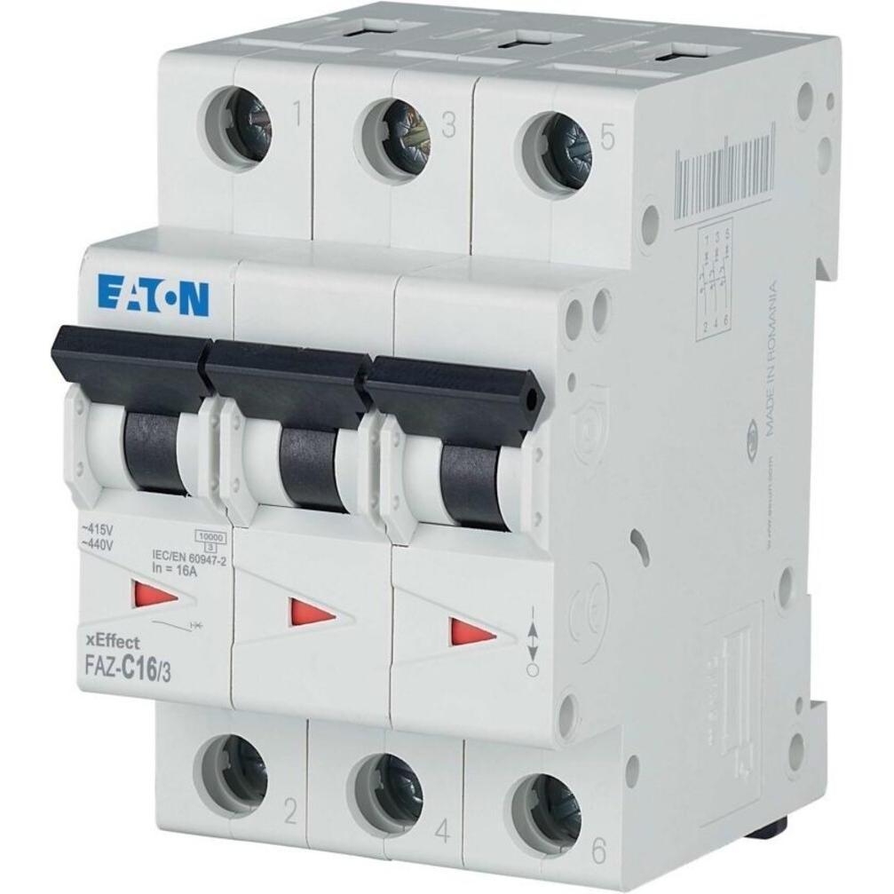Eaton, Schutzschalter, Sicherungsautomat 3-polig 16A Typ C