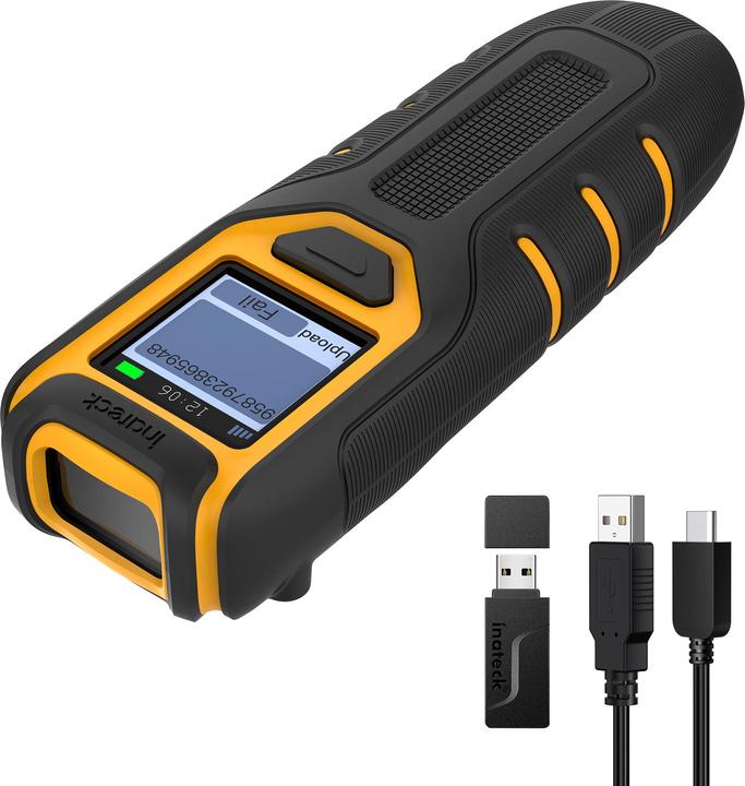 Inateck Barcodescanner 47 black (BCST-47 black) (2D barcodes, 1D barcodes)
