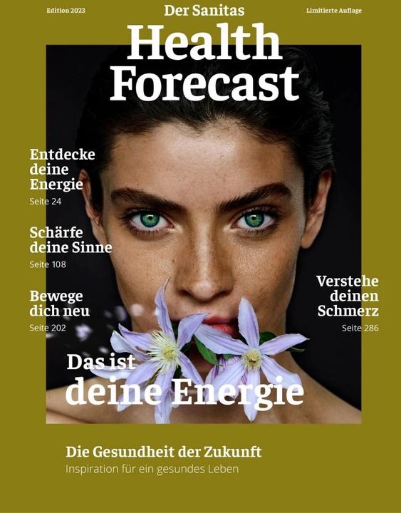 Actual product image Das ist deine Energie – Die Gesundheit der Zukunft (German, Sanitas Health Forecast, 2023)