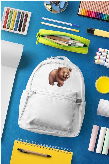 Produktbild Bügelbilder Schul & Freizeitsrucksack-Set Bär Timka (15 l)