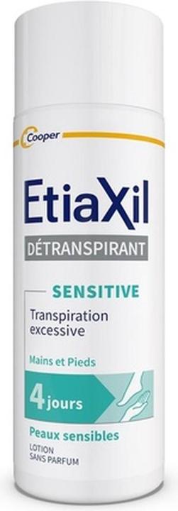 Immagine prodotto Etiaxil Trattamento di sudorazione eccessiva per piedi e pelle sensibile 100ml (Pediluvio, 100 ml)