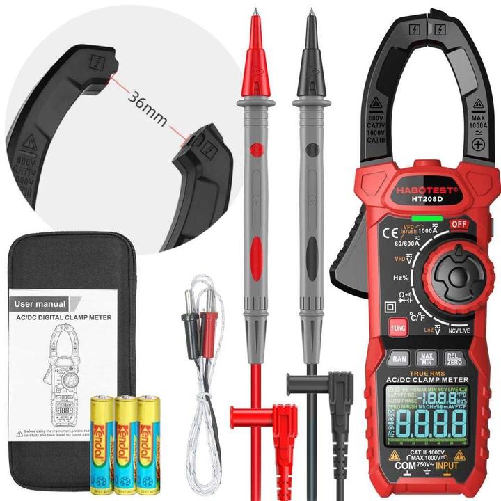 Image du produit Habotest HT208D Clamp Meter numérique