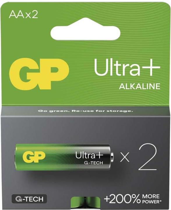 Produktbild GP Batteries BATTERIES ULTRA+ ALKALINE AA 1.5V 2PCE (2 Stk., AA)
