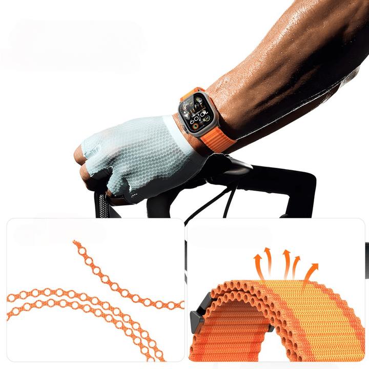 Immagine prodotto Dux Ducis Ersatzarmband (44 mm, 45 mm, 42 mm, 49 mm, nylon delicato sulla pelle, Apple Watch SE, Apple Watch Serie 6, Apple Watch Serie 5, Apple Watch Series 8, Apple Watch Series 3, Apple Watch Serie 4, Apple Watch Series 9, Apple Watch Ultra 2, Apple Watch SE (2022/2023), Apple Watch Series 10, Apple Watch Series 7)