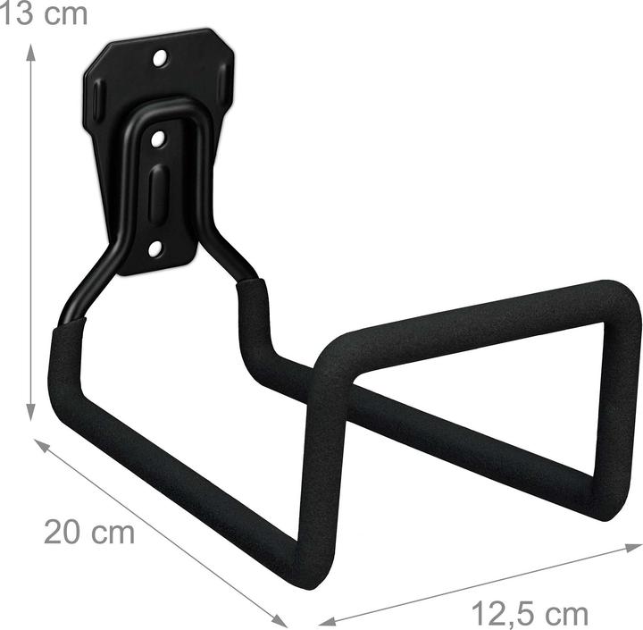 Produktbild Relaxdays Schwarzer Schlauchhalter Wand (45 m)